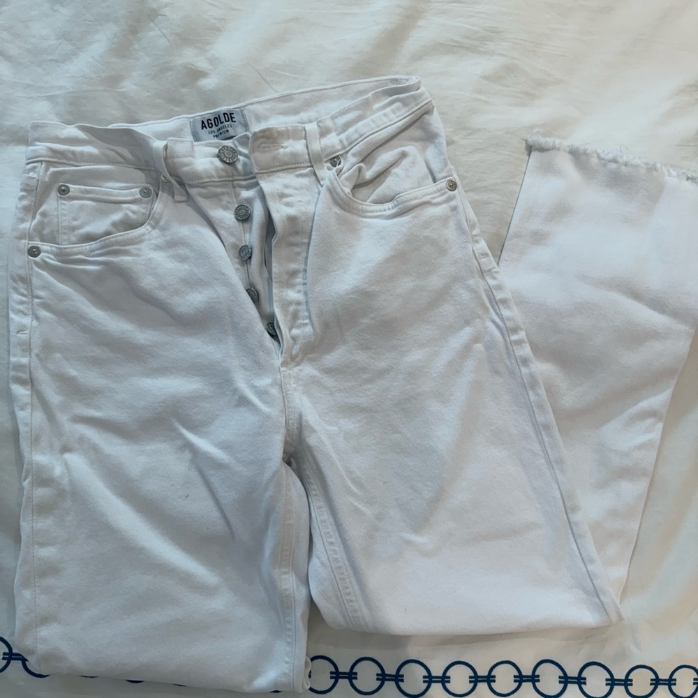 AGOLDE Women's White Jeans